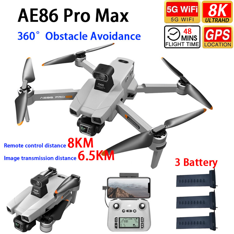 Drone Multispectral - AERC AE86ProMax Professional Drone GPS 5G