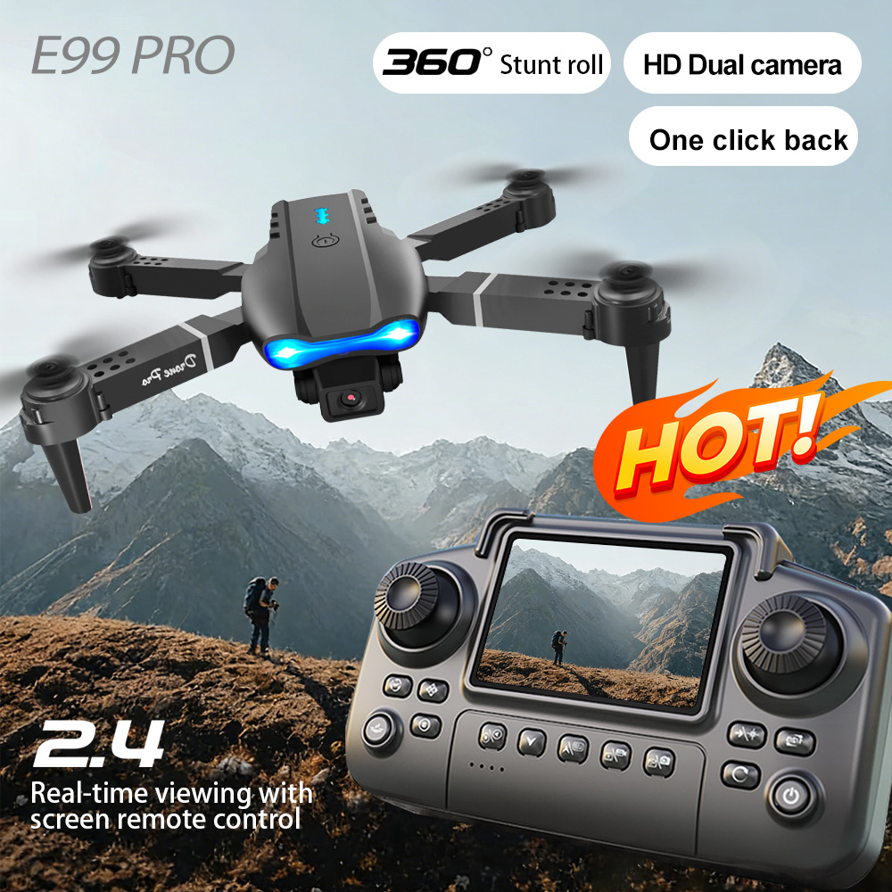 Drone Aerial Photography - Aerial Drone Dual Lens Switch Gesture