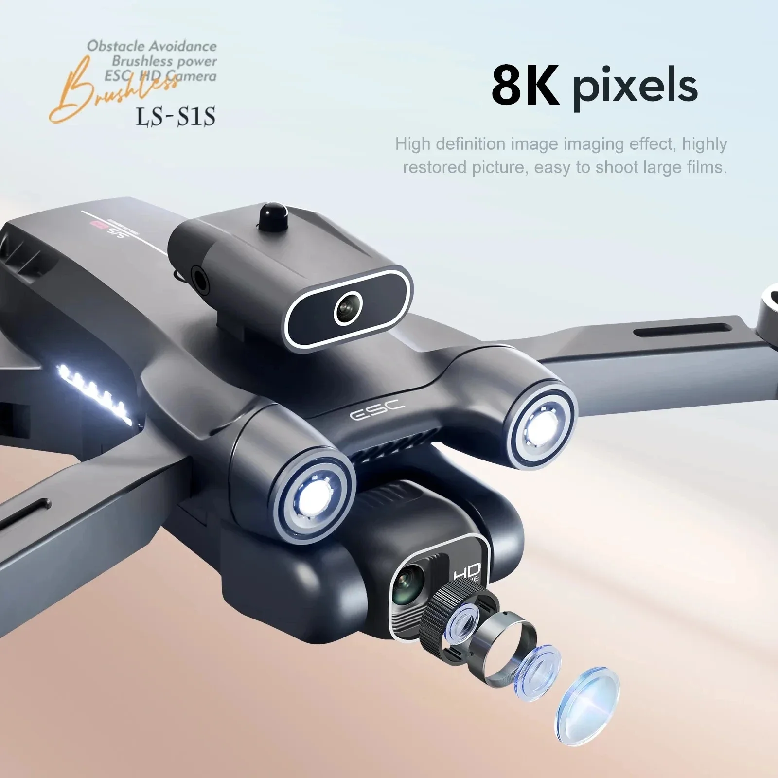 New S1S 5G GPS Drone Camera 8K - Drone Multispectral recension och pris