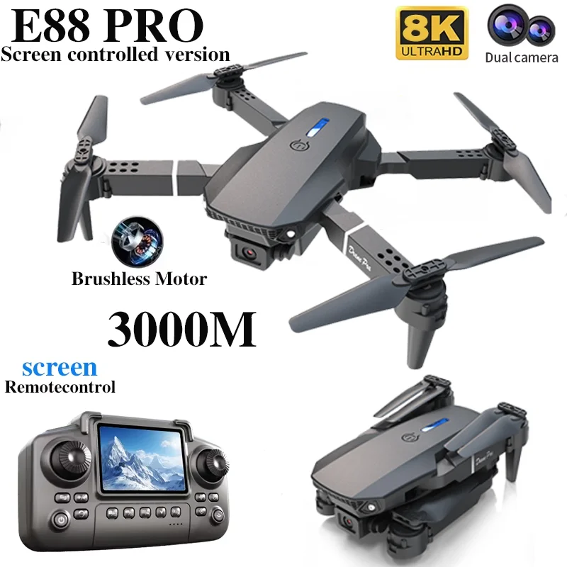 Professional E88 PRO Drone wit - Drone Surveying recension och pris