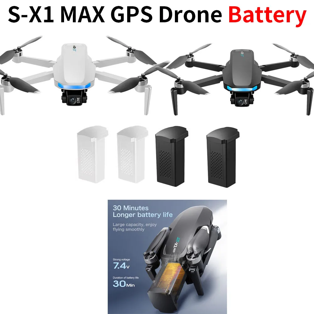 S-X1 MAX GPS Drone Battery 7.4 - Drone Mapping recension och pris